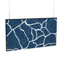 White Veins Blue Marble Baffle