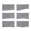 Medium Grey Concrete Accent Baffle