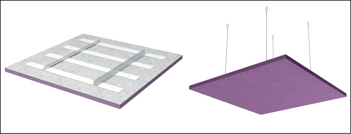 Large Ceiling Cloud Installation