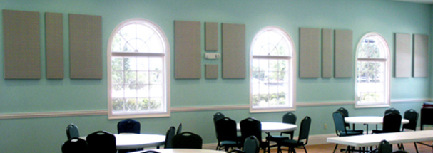 First Congregational Church of Naples Social Hall Acoustic First Congregational Church of Naples Standard & Custom Size Fabric Panels