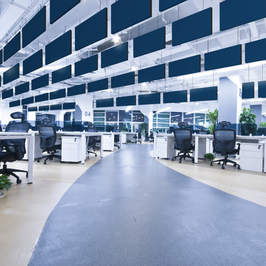 Sound baffles for open office Sound baffles for open office